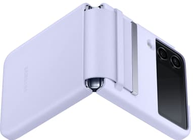 Samsung Galaxy Z Flip 4 nahkainen läppäkotelo (violetti)