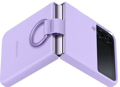 Samsung Galaxy Z Flip 4 suojakuori renkaalla (boravioletti)