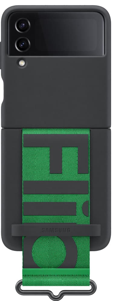 Samsung Galaxy Z Flip 4 suojakuori hihnalla (musta)