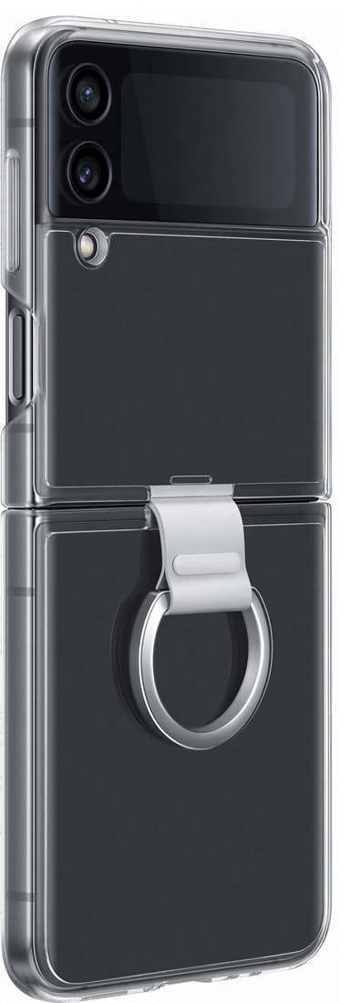 Samsung Galaxy Z Flip 4 suojakuori renkaalla (läpinäkyvä)