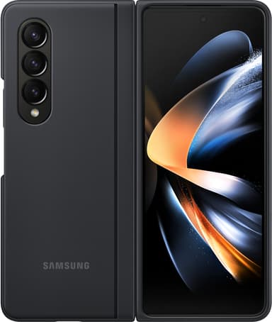 Samsung Galaxy Z Fold 4 ohut suojakuori jalustalla (musta)