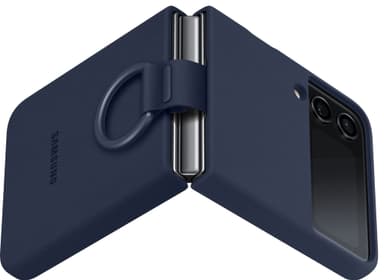 Samsung Galaxy Z Flip 4 suojakuori renkaalla (laivastonsininen)