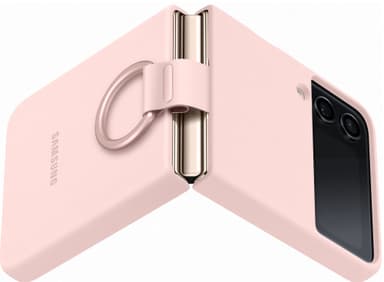Samsung Galaxy Z Flip 4 suojakuori renkaalla (pinkki)