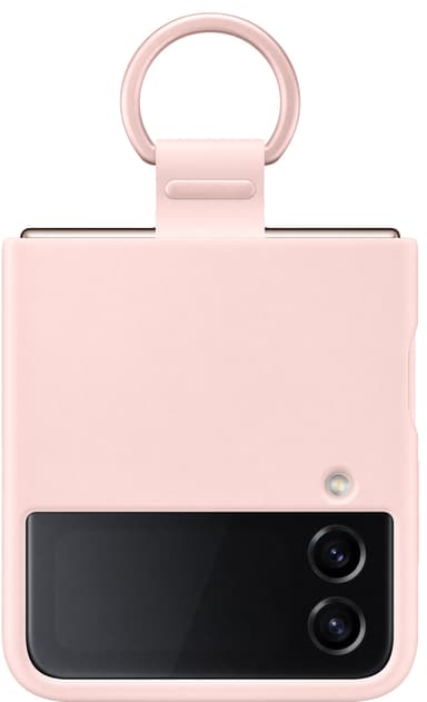 Samsung Galaxy Z Flip 4 suojakuori renkaalla (pinkki)