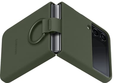 Samsung Galaxy Z Flip 4 suojakuori renkaalla (khaki)