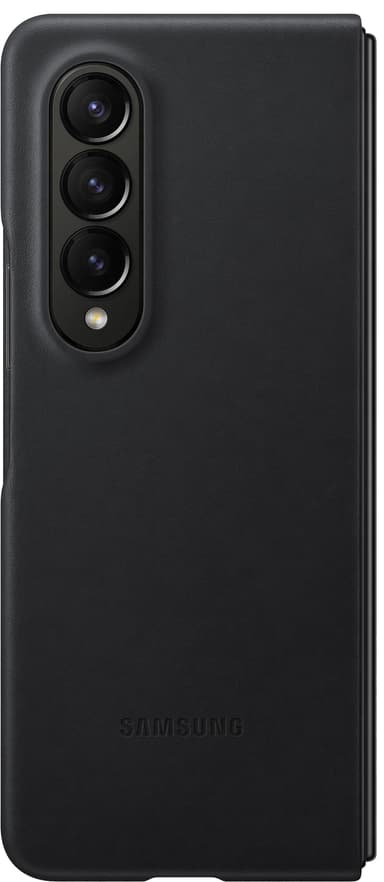 Samsung Galaxy Z Fold 4 nahkainen suojakuori (musta)