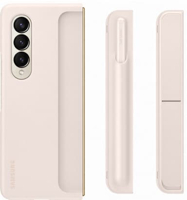 Samsung Galaxy Z Fold 4 suojakuori jalustalla + kynä (hiekka)