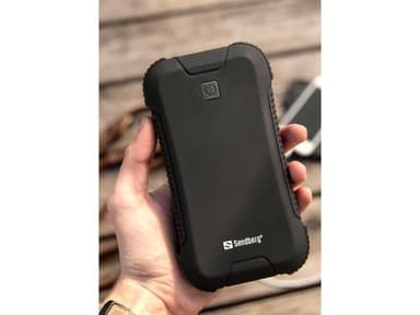 30000 mAh PD 45W Survivor PowerBank, musta