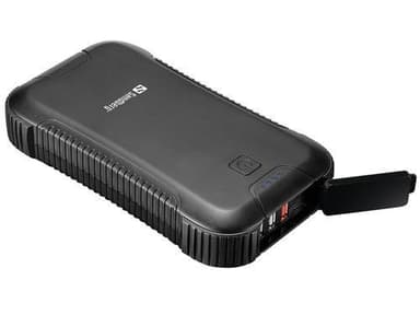 30000 mAh PD 45W Survivor PowerBank, musta