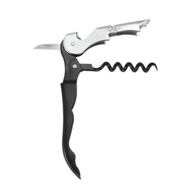 Seahorse Knife -viinipullonavaaja ruostumatonta terästä Musta