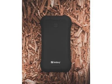 30000 mAh PD 45W Survivor PowerBank, musta