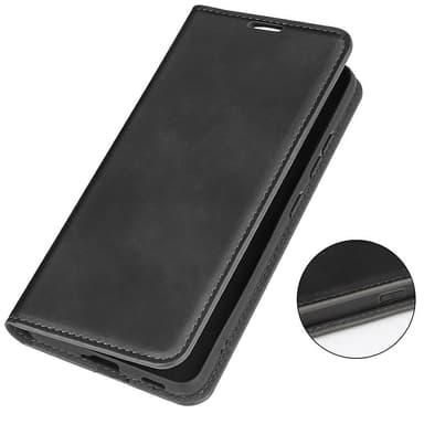 Lompakkoteline Puhelinkotelo Motorola Edge 30 Prolle - Musta