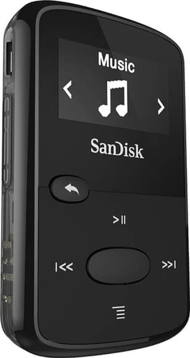 Sandisk MP3 Player Clip Jam 8 GB kannettava MP3-soitin (musta)