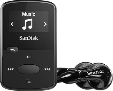 Sandisk MP3 Player Clip Jam 8 GB kannettava MP3-soitin (musta)
