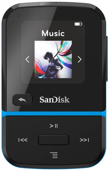 Sandisk MP3 Player Clip Sport Go 16GB kannettava musiikkisoitin (mus.)