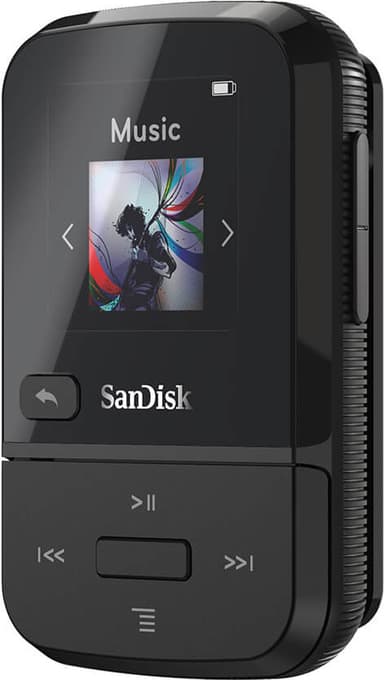Sandisk MP3 Player Clip Sport Go 16GB kannettava musiikkisoitin (mus.)