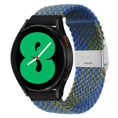 Punottu elastinen rannekoru Samsung Galaxy Watch 4 (44mm) - bluegreen