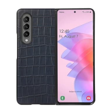 Krokotiilinahkainen kuori Samsung Galaxy Z Fold 4 - Sininen