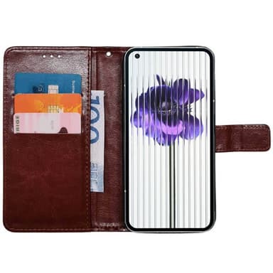 Lompakkokotelo 3-kortti Nothing Phone (1) - Ruskea