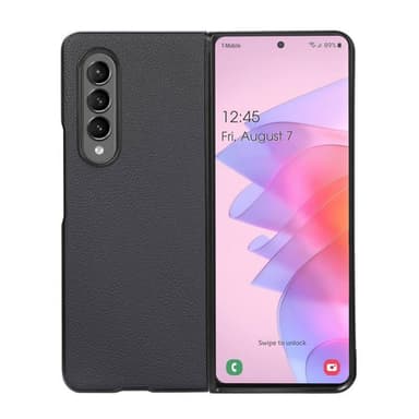 Nahka kuori Samsung Galaxy Z Fold 4 - Sininen