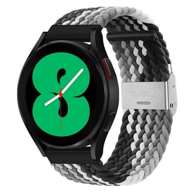 Punottu elastinen rannekoru Samsung Galaxy Watch 4 (40mm) - Musta/Valk