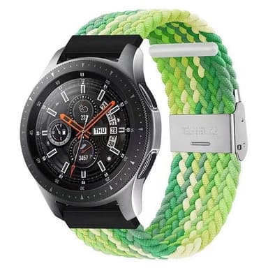 Punottu elastinen rannekoru Samsung Galaxy Watch 46mm - gradientgreen