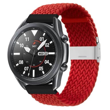 Punottu elastinen rannekoru Samsung Galaxy Watch 3 (45mm) - darkred