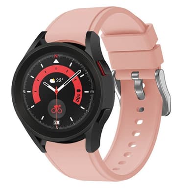 Silikoni Rannekoru No-Gap Samsung Galaxy Watch 5 Pro (45mm) - Vaalea p