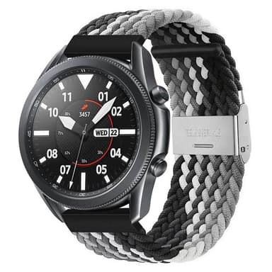 Punottu elastinen rannekoru Samsung Galaxy Watch 3 (41mm) - Musta/Valk