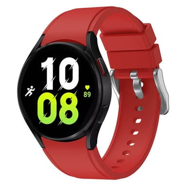 Silikoni Rannekoru No-Gap Samsung Galaxy Watch 5 (44mm) - Punainen