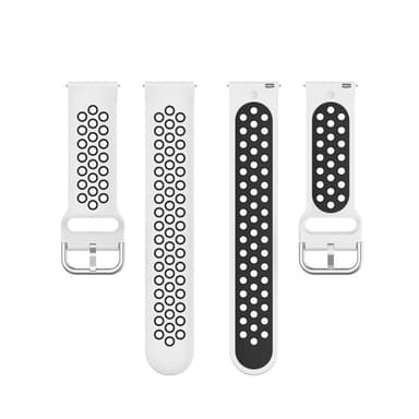 EBN Sport rannekoru Samsung Galaxy Watch 5 Pro 45mm - valkoinen / must