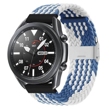 Punottu elastinen rannekoru Samsung Galaxy Watch 3 (45mm) - bluewhite