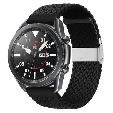 Punottu elastinen rannekoru Samsung Galaxy Watch 3 (41mm) - musta