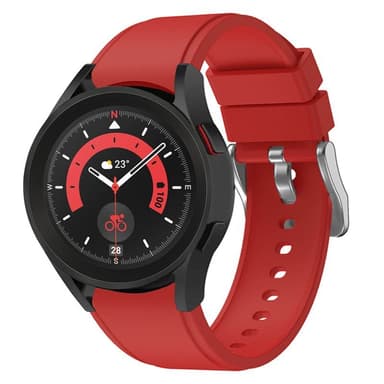 Silikoni Rannekoru No-Gap Samsung Galaxy Watch 5 Pro (45mm) - Punainen
