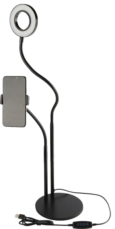 Picture Me 2in1 LED selfie rengasvalojalusta