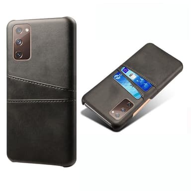 SKALO Samsung S20 FE PU-nahkainen Korttikotelo - Musta