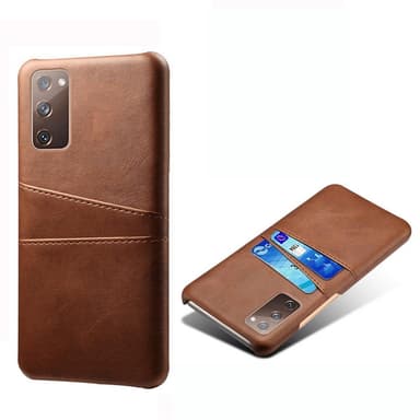 SKALO Samsung S20 FE PU-nahkainen Korttikotelo - Ruskea