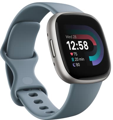 Fitbit Versa 4 älykello (Waterfall Blue/Platinum)