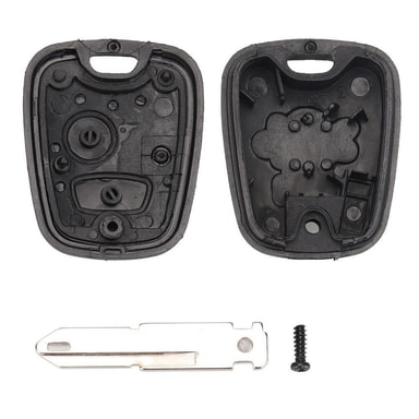 2 Button Remote Key Fob Case Shell For Peugeot & Citroen – 107 206 207 306 307 407 – Black