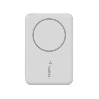 Belkin BPD002BTWH, 2500 mAh, Langaton lataaminen, 5 W, Valkoinen