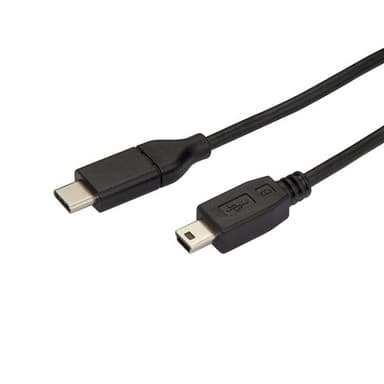 StarTech.com USB2CMB2M, 2 m, USB C, Mini-USB B, USB 2.0, 480 Mbit/s, Musta