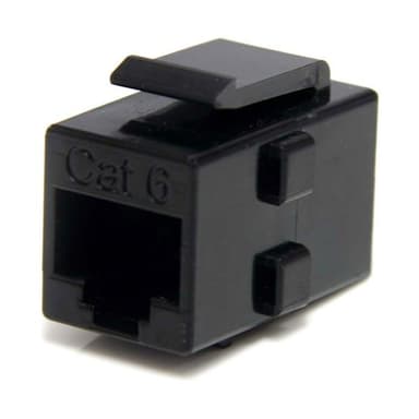 StarTech.com RJ45 F/F, Musta, RJ-45, RJ-45, 90 mm, 125 mm, 2 mm