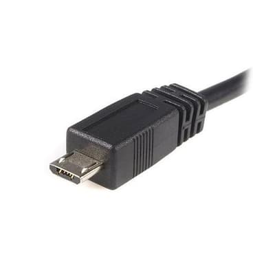 StarTech.com 0.5m USB A/microB, 0,5 m, USB A, Micro-USB B, USB 2.0, Uros/uros, Musta