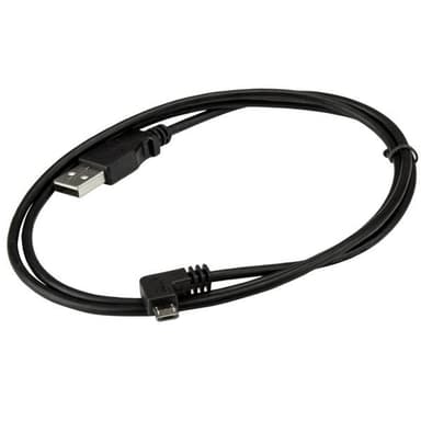 StarTech.com Micro USB-kabel för laddning och synkning M/M - Högervinklad Micr