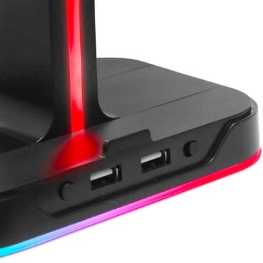 Pelikuulokemikrofoniteline RGB 2xUSB