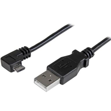 StarTech.com Micro USB-kabel för laddning och synkning M/M - Högervinklad Micr