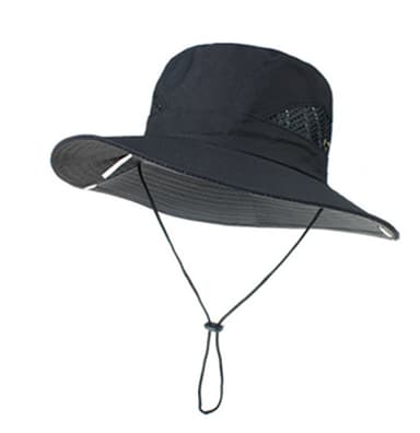 Kalastus hattu Musta