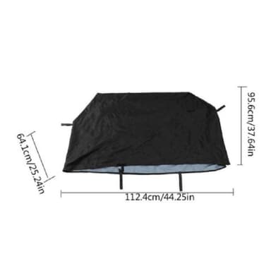 Grillin suojakansi Musta 112.4x64x95.6 cm