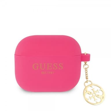 Guess AirPods 3 Kuori Classic Logo 4G Charm Harmaa