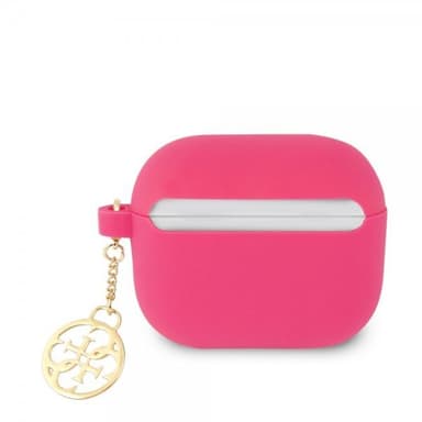 Guess AirPods 3 Kuori Classic Logo 4G Charm Harmaa